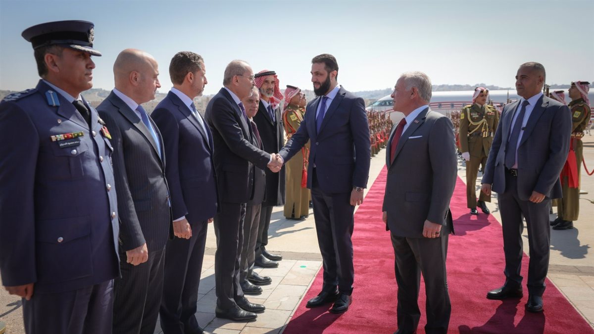 لقاء العاهل الأدني والرئيس السوري