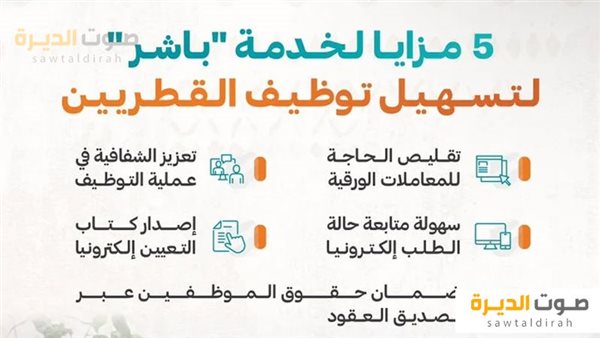 خدمة باشر لتسهيل إجراءات التوظيف 2024