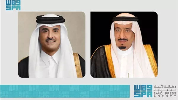 خادم الحرمين وأمير قطر