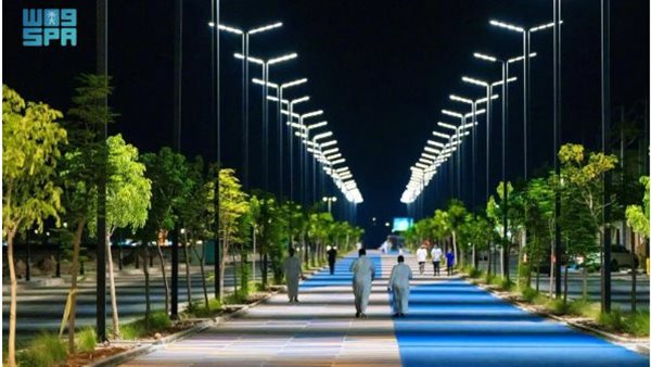  ممارسة رياضة المشي في رفحاء خلال رمضان