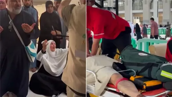 لحظة إنقاذ معتمر عراقي