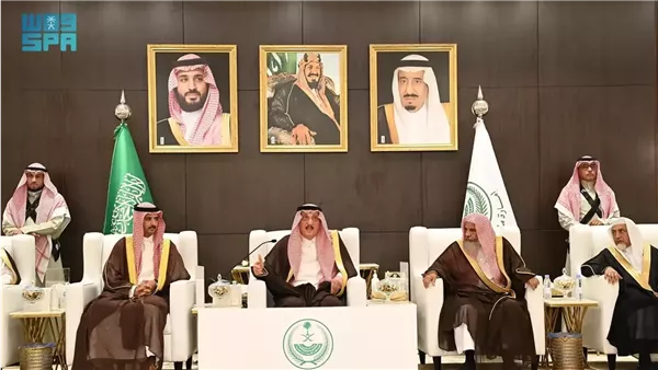 استقبال حافل في قصر سموه بجيزان