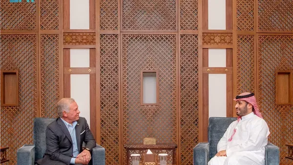 استقبال الملك عبدالله الثاني في جدة