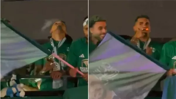 ويندرسون جالينو يدخن السيجار احتفالًا آسيويًا