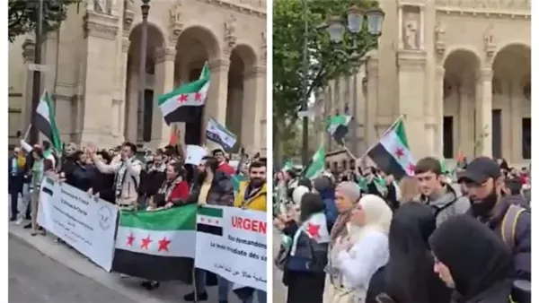  أبناء الجالية السورية في باريس 