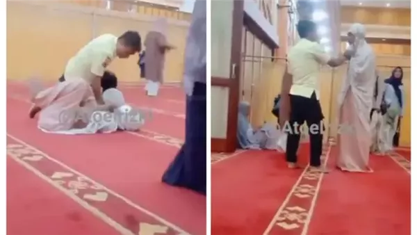رجل يتنكر بدخول مسجد نسائي