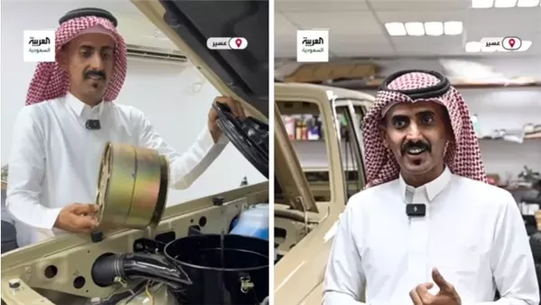 شاب سعودي يجدد السيارات القديمة باحتراف