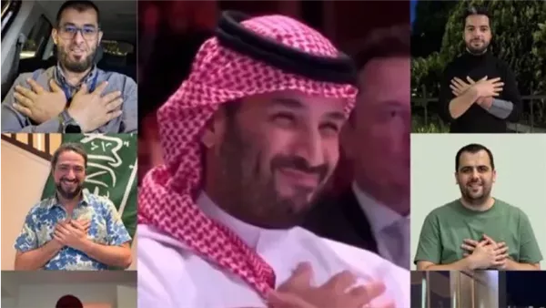 السوريون يحيون ولي العهد بحركة رمزية
