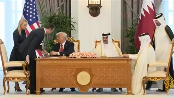 ترامب وأمير قطر يبحثان قضايا وصفقات