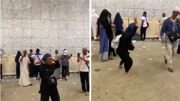 حاج يثير الجدل في رمي الجمرات