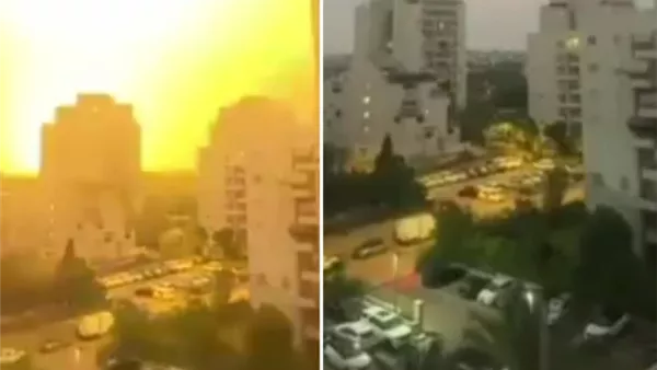 سقوط صاروخ باليستي وسط تل أبيب