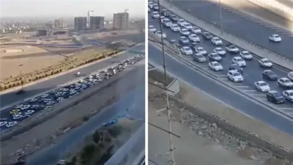 نزوح جماعي من طهران بسبب الغارات