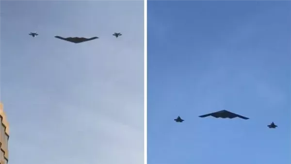 قاذفات B-2 الأمريكية تقترب من إيران